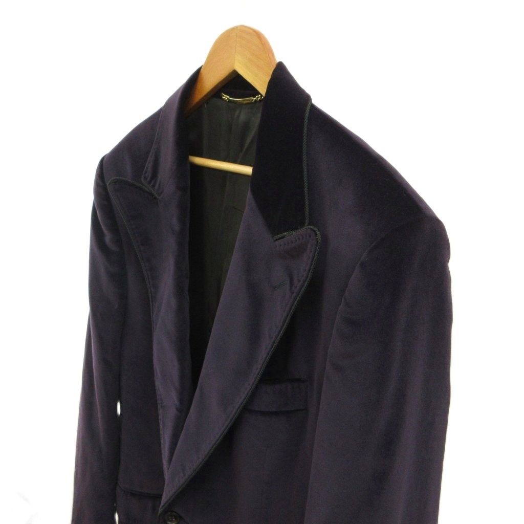 Dolce & Gabbana Tailored Jacket Velour Single Fully Lined Shoulder Pad XL 52 — view 4