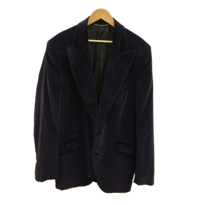Dolce & Gabbana Tailored Jacket Velour Single Fully Lined Shoulder Pad XL 52