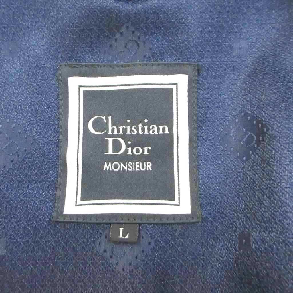 Dior Vintage Nep Tweed Tailored Jacket Wool Dark Gray Covered Buttons PP L — view 5