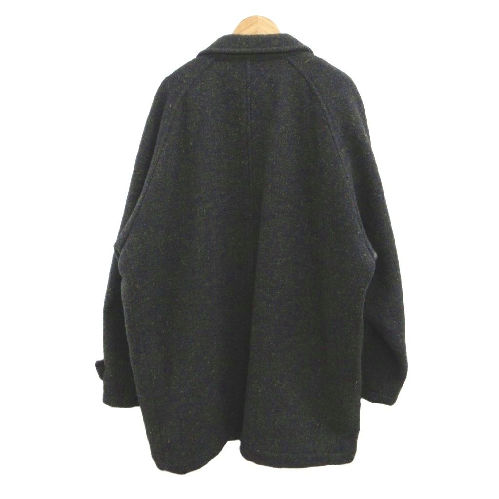 Dior Vintage Nep Tweed Tailored Jacket Wool Dark Gray Covered Buttons PP L — view 2