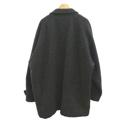 Dior Vintage Nep Tweed Tailored Jacket Wool Dark Gray Covered Buttons PP L — view 2