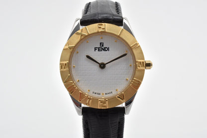 Fendi Orologi Quartz Watch White Dial Gold Plated Plate Leather Strap 25.8 — view 2