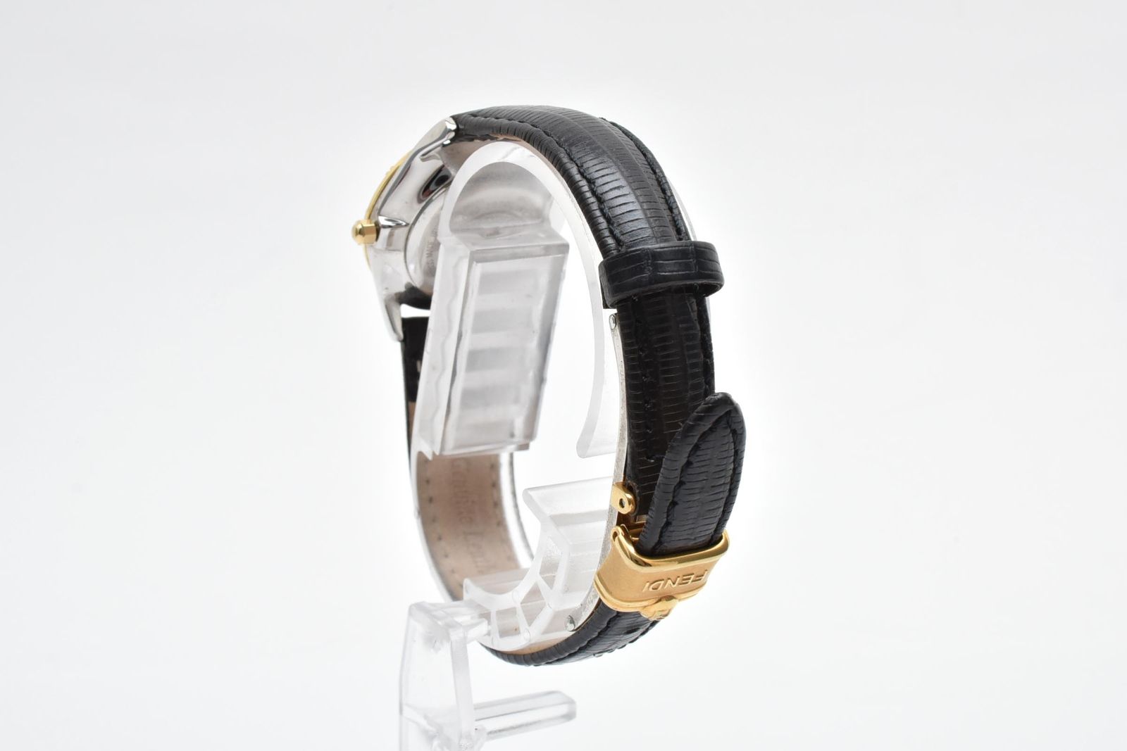 Fendi Orologi Quartz Watch White Dial Gold Plated Plate Leather Strap 25.8 — view 7