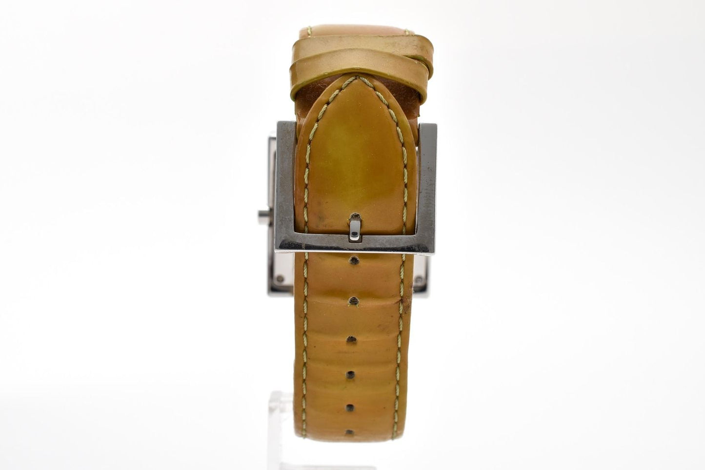 Fendi Zucca Quartz Watch Green Dial 2 Hand Stainless Steel Patent Leather 31.1 — view 5