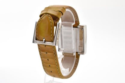 Fendi Zucca Quartz Watch Green Dial 2 Hand Stainless Steel Patent Leather 31.1 — view 8