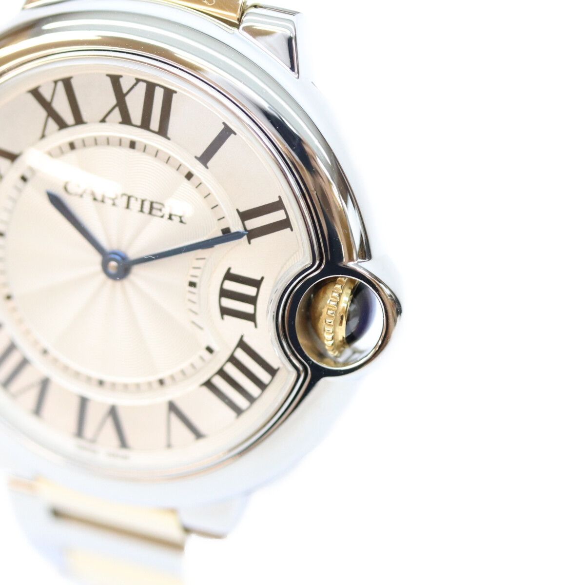 Cartier Yellow Gold Stainless Steel Ballon Bleu MM 36 Quartz Watch — view 5