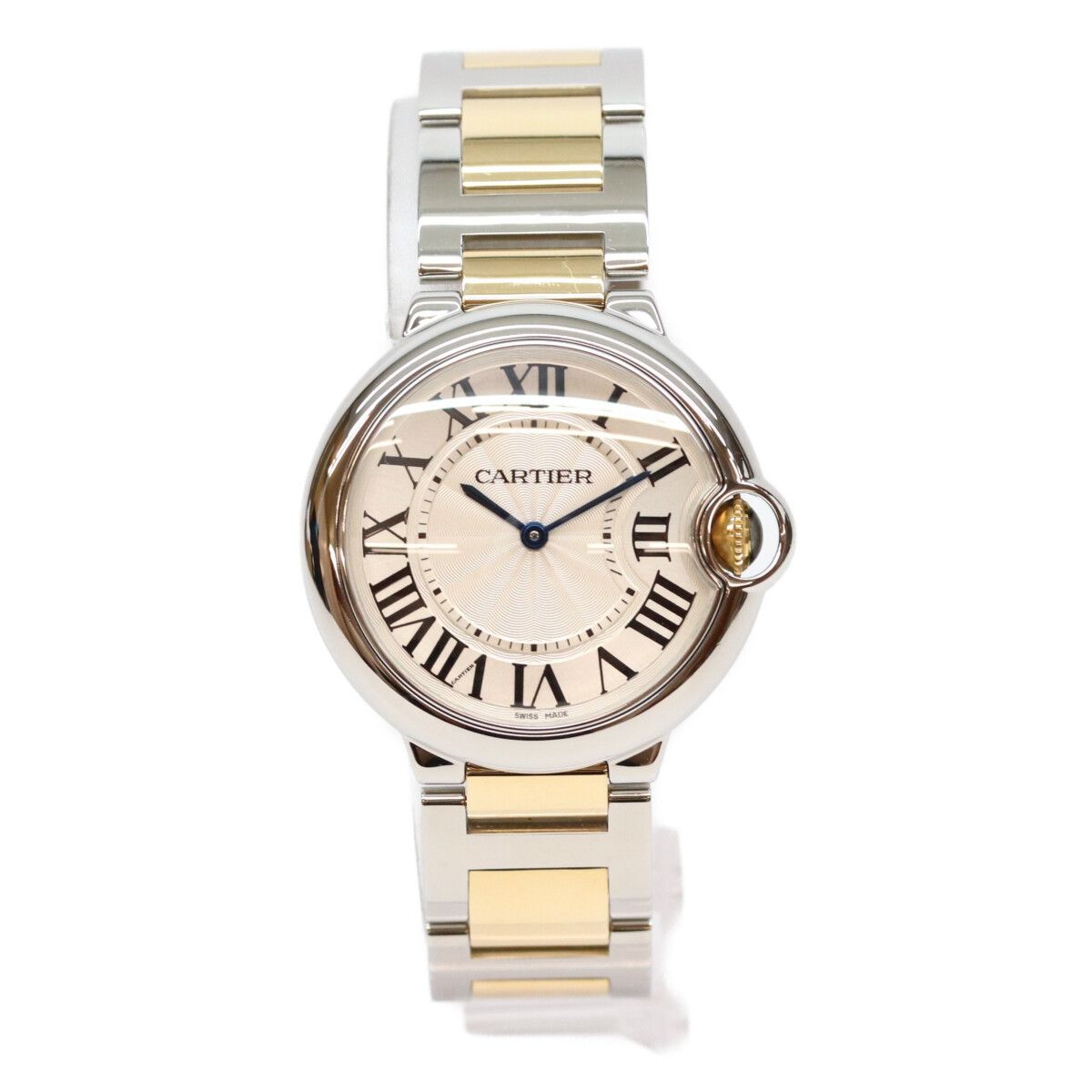 Cartier Yellow Gold Stainless Steel Ballon Bleu MM 36 Quartz Watch — view 2