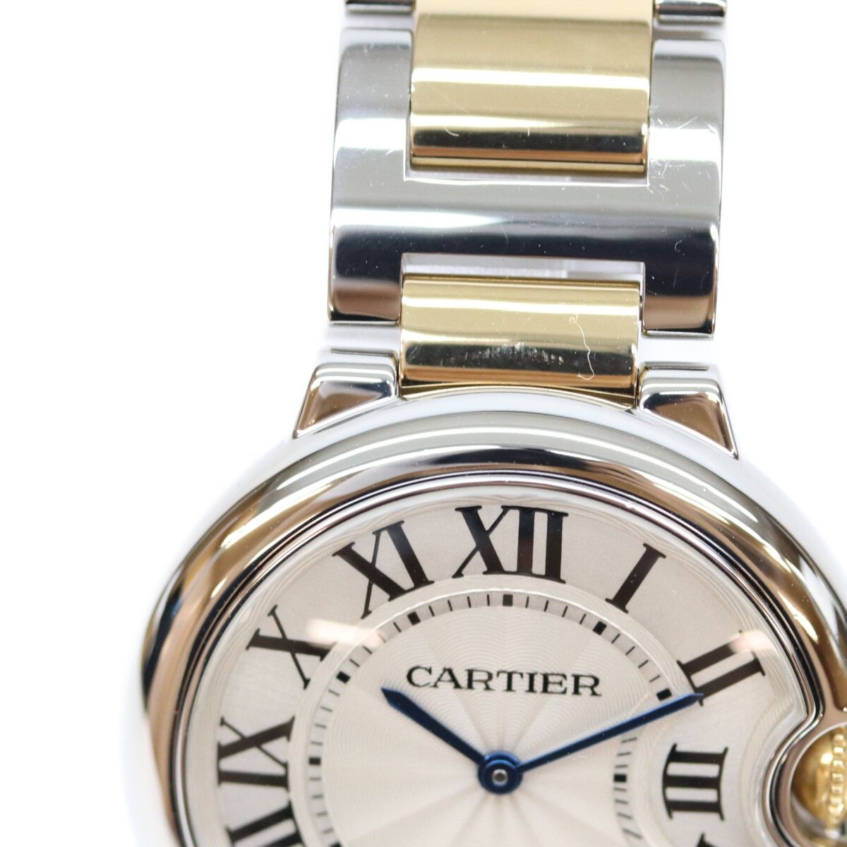 Cartier Yellow Gold Stainless Steel Ballon Bleu MM 36 Quartz Watch — view 6