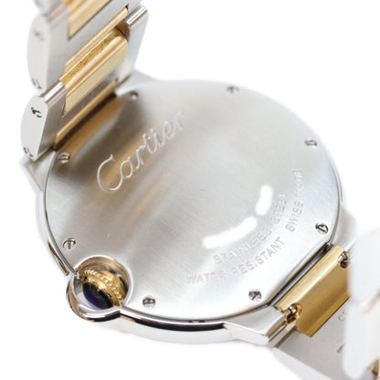 Cartier Yellow Gold Stainless Steel Ballon Bleu MM 36 Quartz Watch — view 7