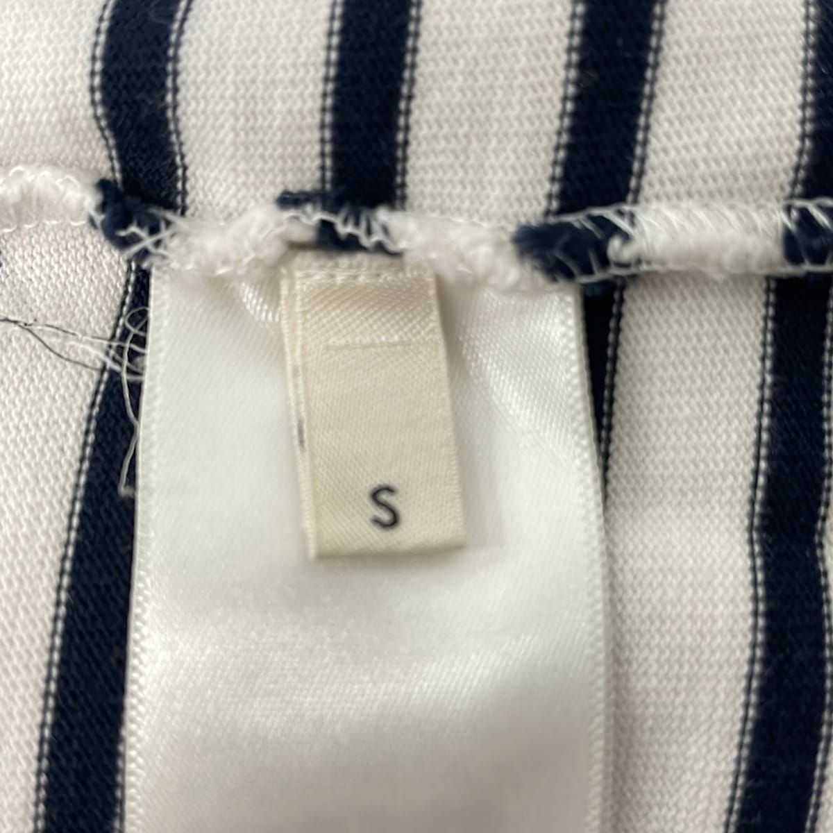 Celine Long Sleeve Top White Black Border Embroidery S — view 5