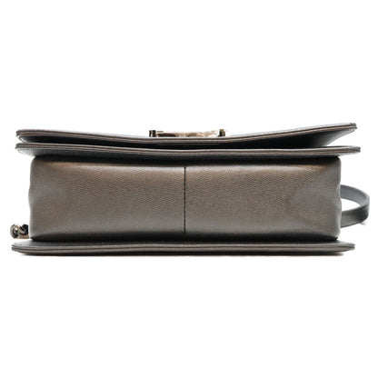 Chanel Black Caviar So Boy 25 Medium Bag — view 5