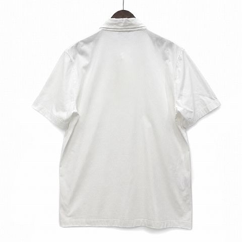 Hermes Cotton H Motif Polo Shirt Short Sleeve White — view 2