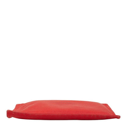 Hermes Yachting GM Pouch Red Cotton — view 3