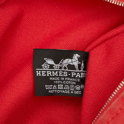 Hermes Yachting GM Pouch Red Cotton — view 7