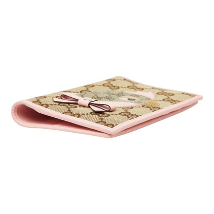 Gucci Papagallo GG Canvas Passport Case Card Pink Beige — view 4