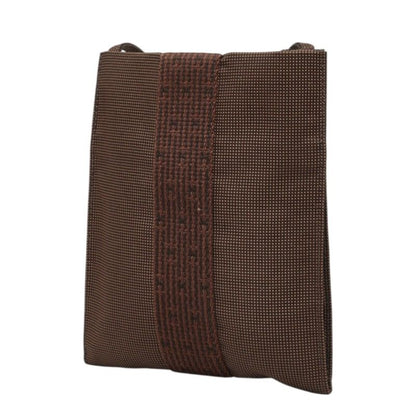 Hermes Her Line Pochette Shoulder Bag Brown Canvas — view 2