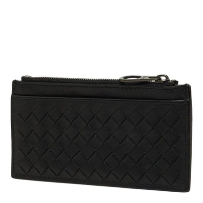 Bottega Veneta Intrecciato Card Case Black Leather — view 2
