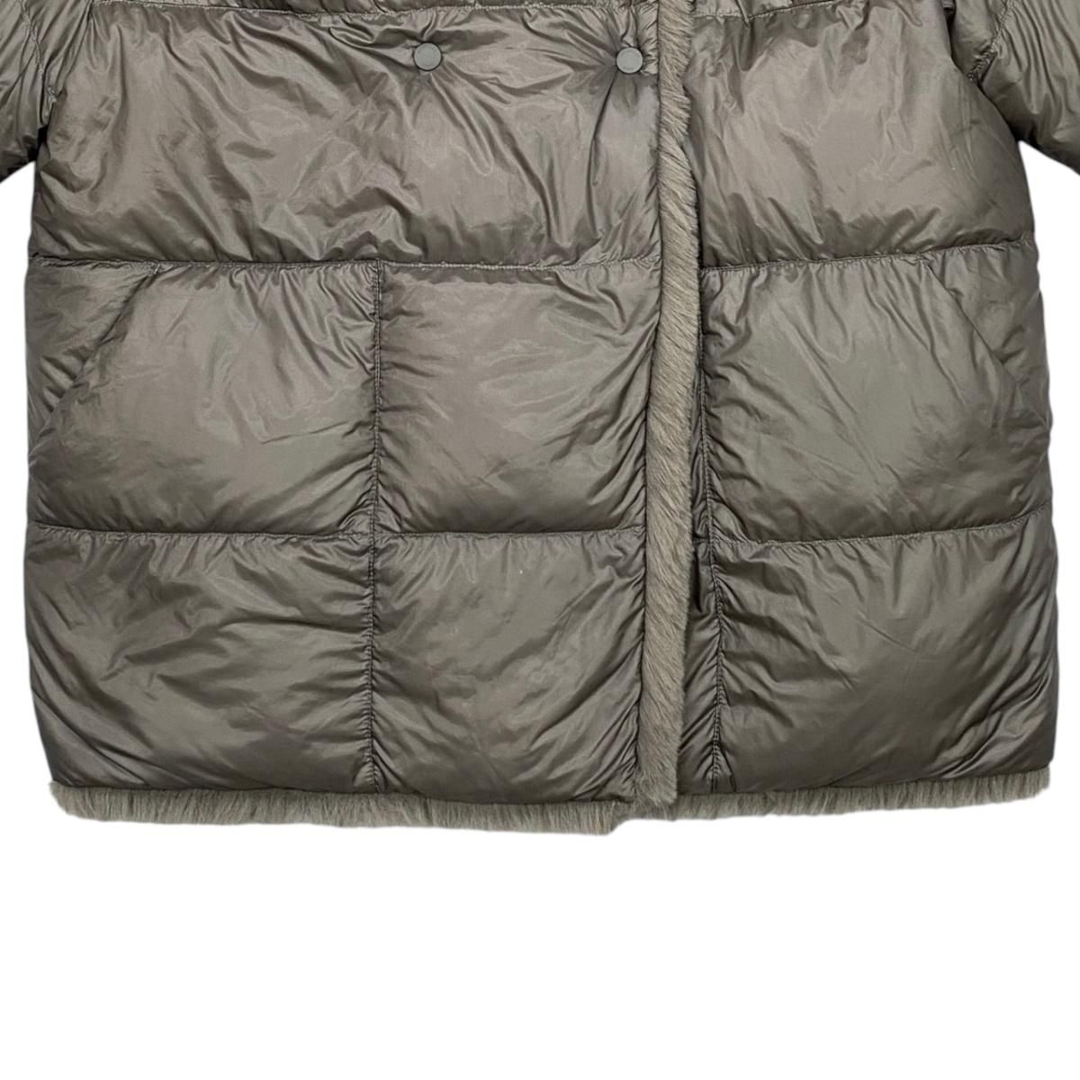 Moncler Hike Collaboration Down Jacket Rema Reversible Fur Nylon Polyester — view 4