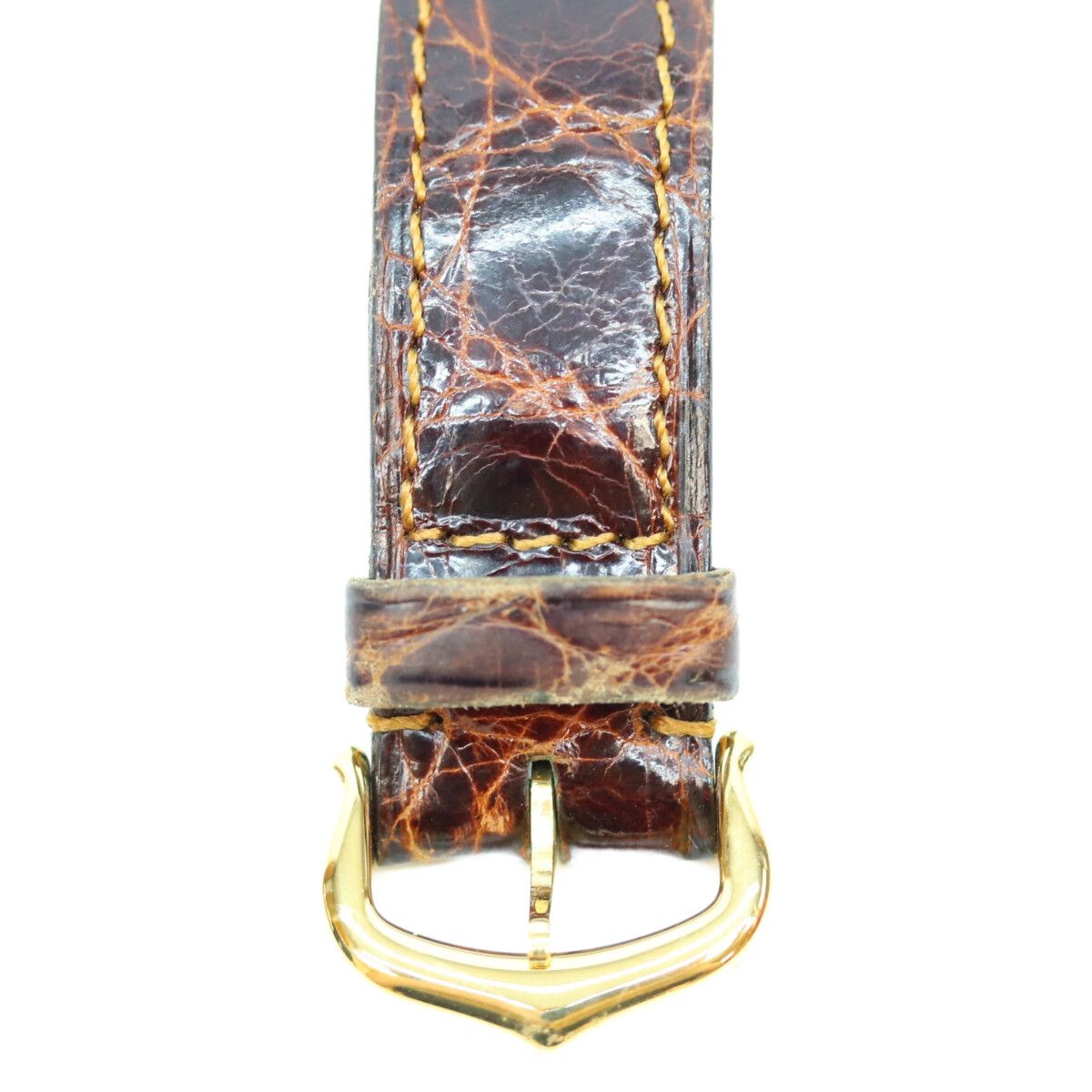 Cartier Must Tank SM Vermeil Straight Roman Dial Watch — view 7