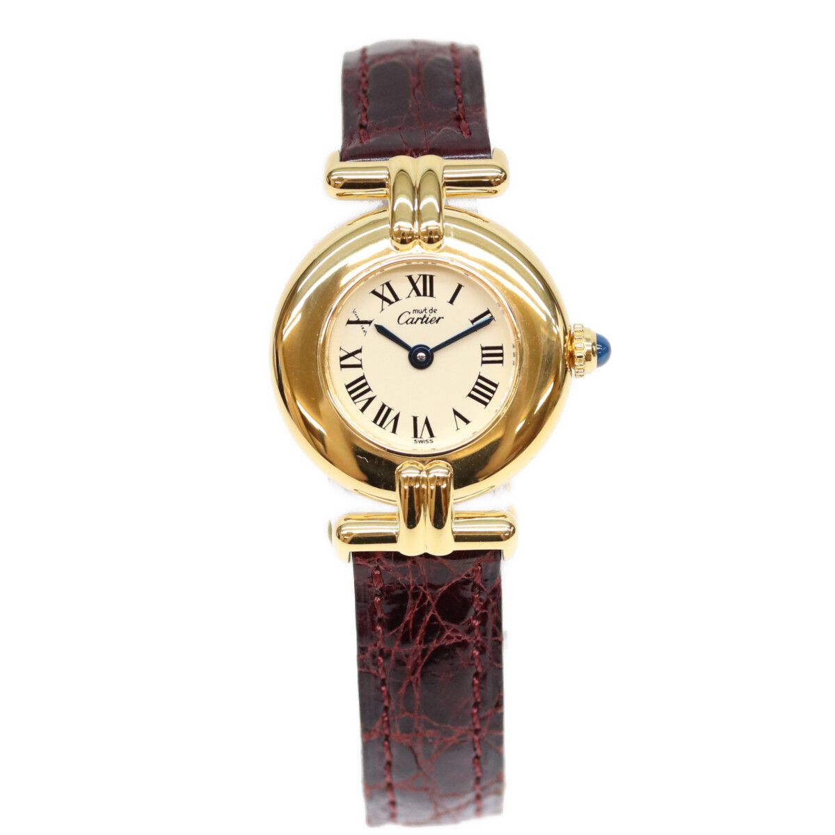 Cartier 925 Must Colisee Vermeil SM Ivory Roman Dial Watch — view 2