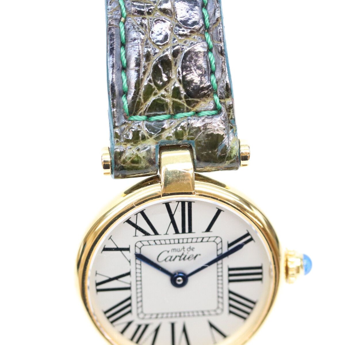 Cartier Must Vendome Vermeil SM Silver Opaline Dial Watch — view 4