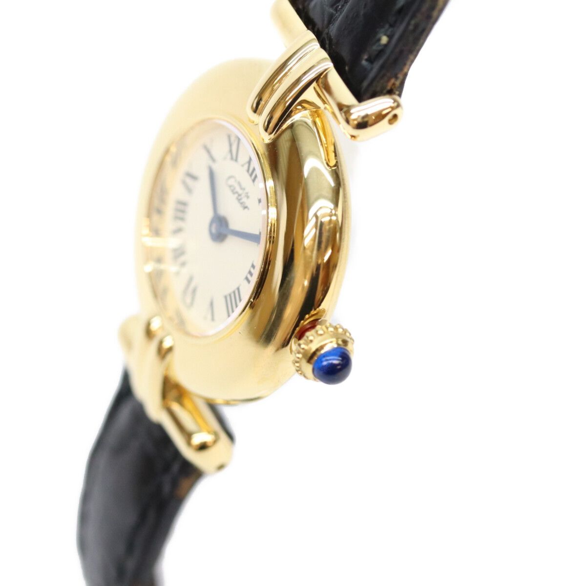 Cartier Must Colisee SM Vermeil Ivory Roman Dial Watch — view 6
