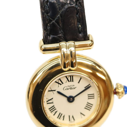 Cartier Must Colisee SM Vermeil Ivory Roman Dial Watch — view 5