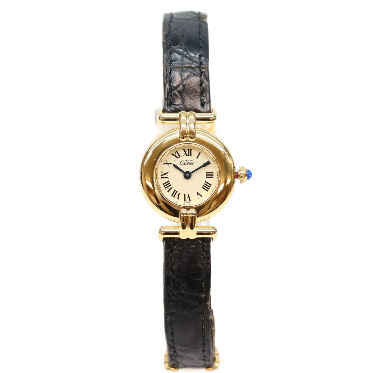 Cartier Must Colisee SM Vermeil Ivory Roman Dial Watch — view 2