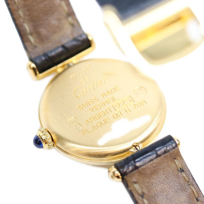 Cartier 925 Must Colisee SM Vermeil Side Trinity Dial Watch — view 5