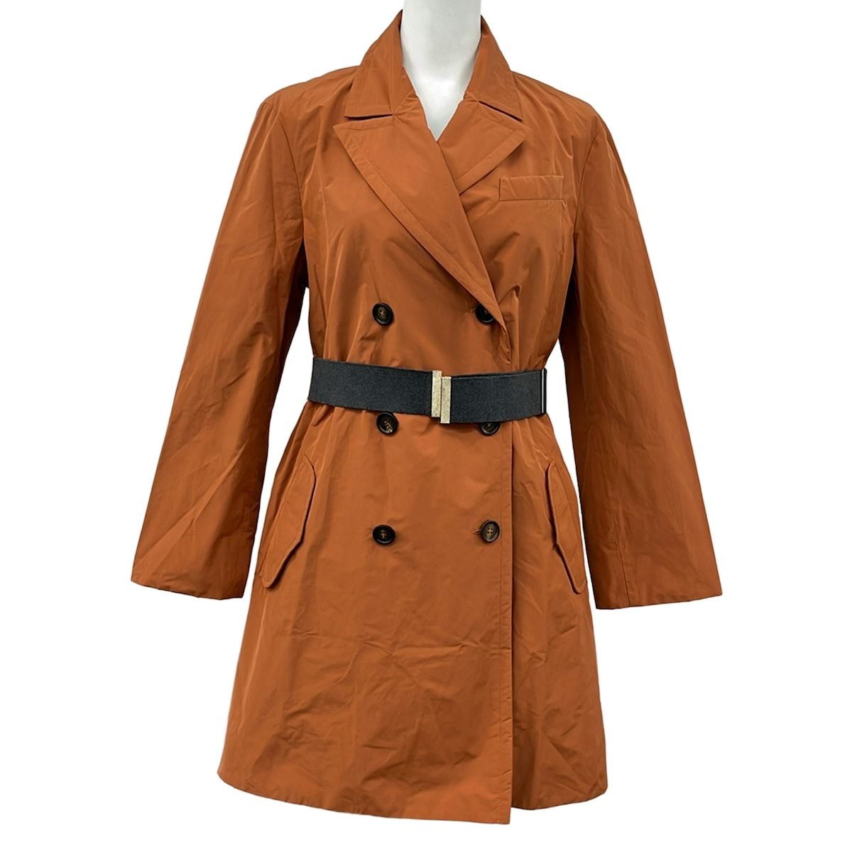 Brunello Cucinelli Trench Coat M Brown Spring Fall 42