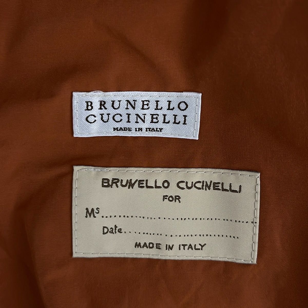 Brunello Cucinelli Trench Coat M Brown Spring Fall 42 — view 3