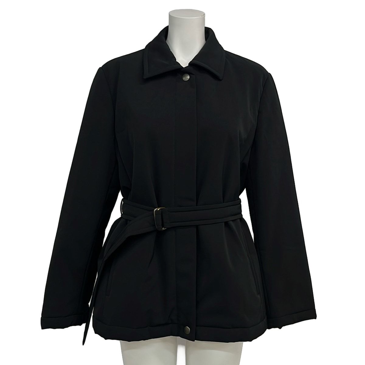 Max Mara Weekend Coat Usa 6 Black Long Sleeve Autumn Winter