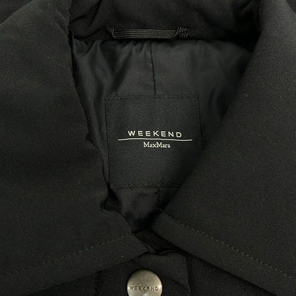 Max Mara Weekend Coat Usa 6 Black Long Sleeve Autumn Winter — view 3