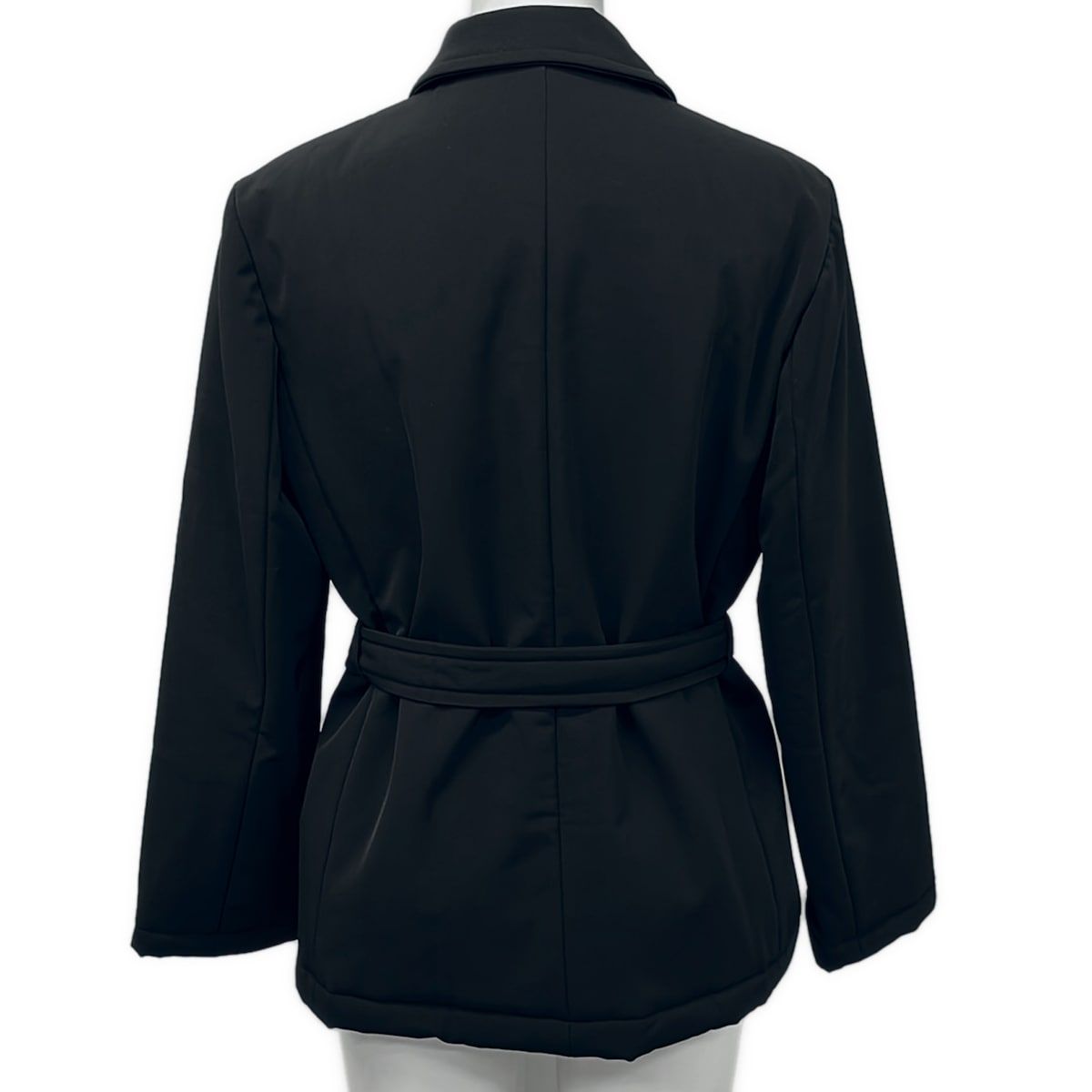 Max Mara Weekend Coat Usa 6 Black Long Sleeve Autumn Winter — view 2