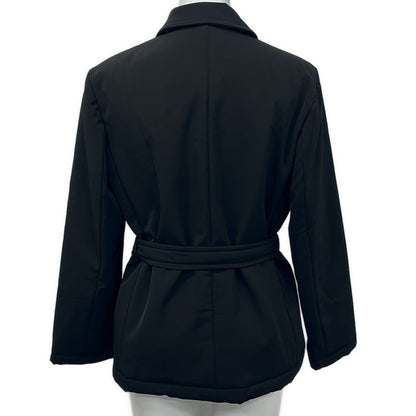 Max Mara Weekend Coat Usa 6 Black Long Sleeve Autumn Winter — view 2
