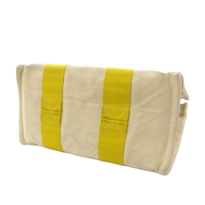 Hermes Bora PM Tote Bag Canvas White Ivory Yellow TK — view 6