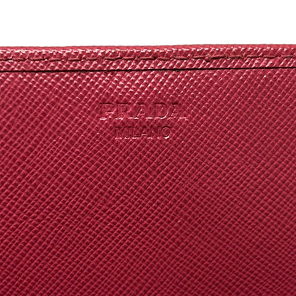 Prada Wallet Pink Gold Chain Leather Shoulder Bag — view 6