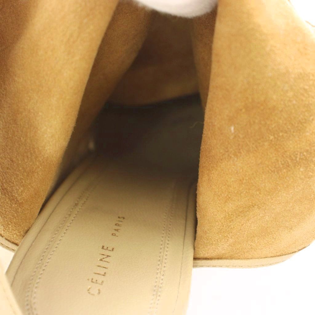 Celine Phoebe Philo Era Wrap Backless Ankle Boots Beige — view 4