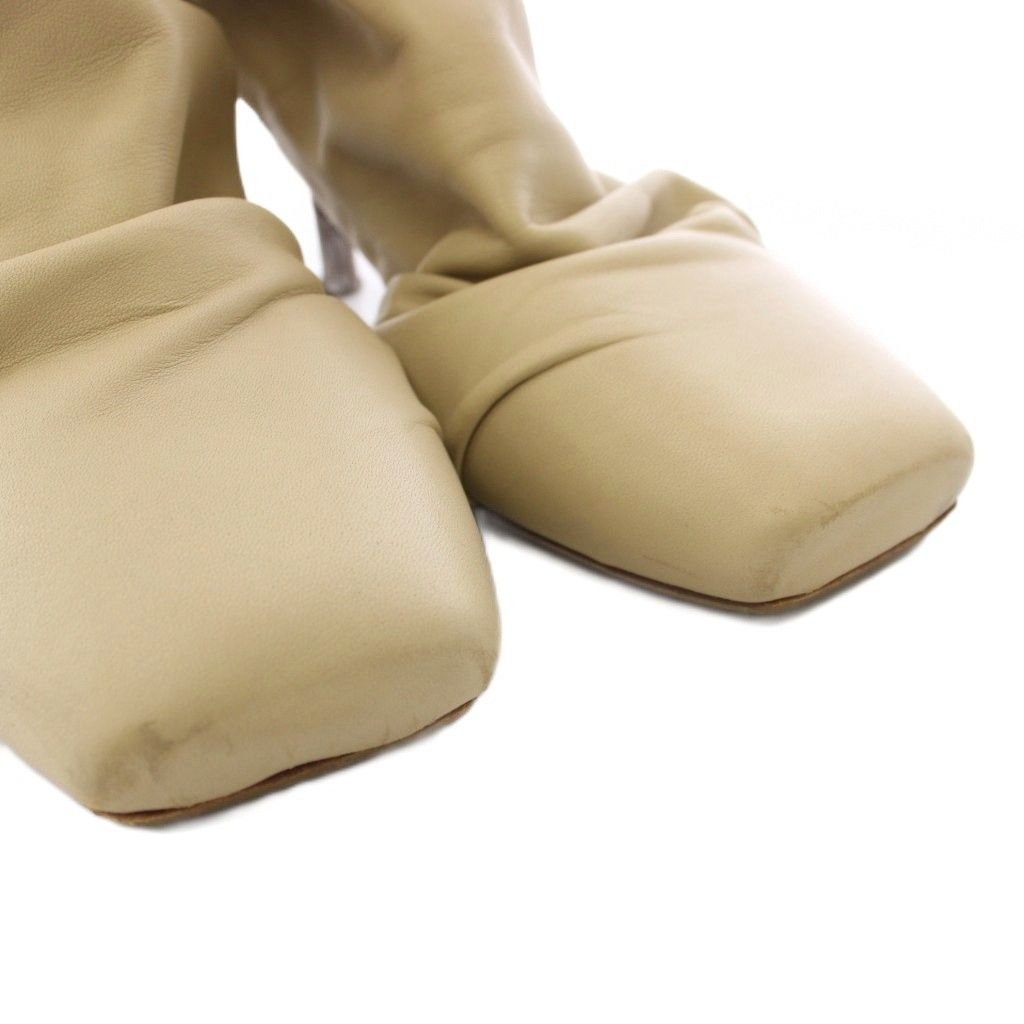 Celine Phoebe Philo Era Wrap Backless Ankle Boots Beige — view 3