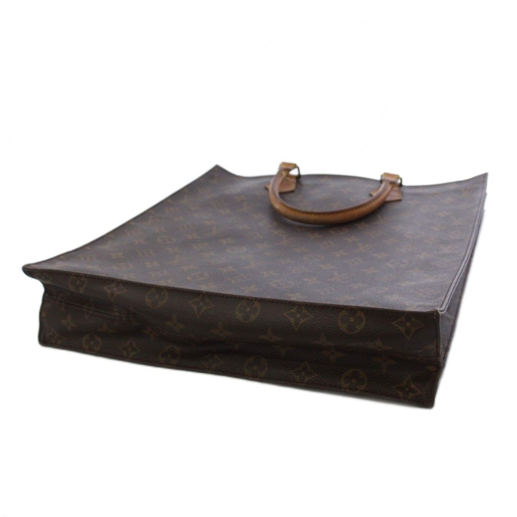 Louis Vuitton Monogram Sac Plat Tote Bag Brown — view 4