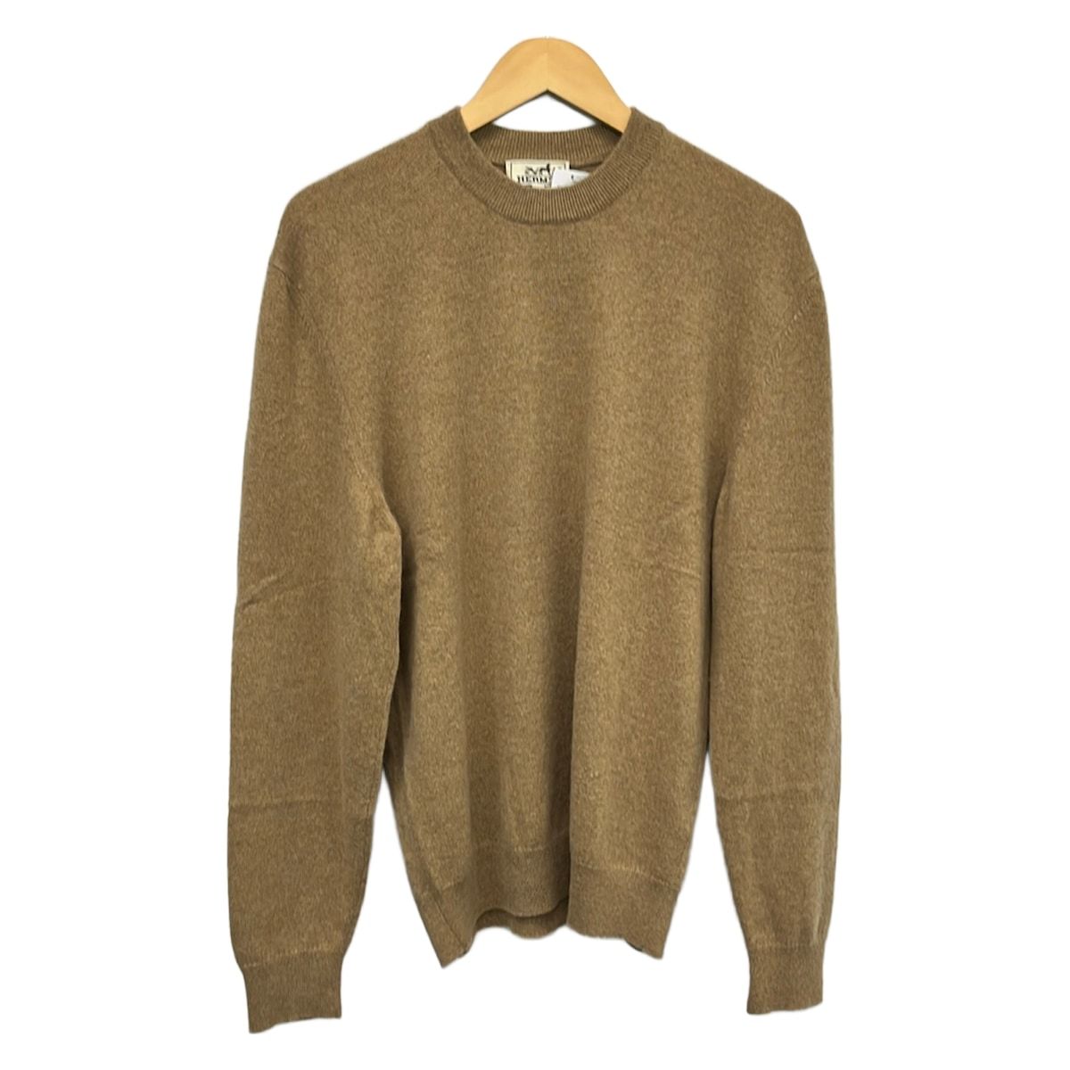 Hermes Long Sleeve Sweater Beige L