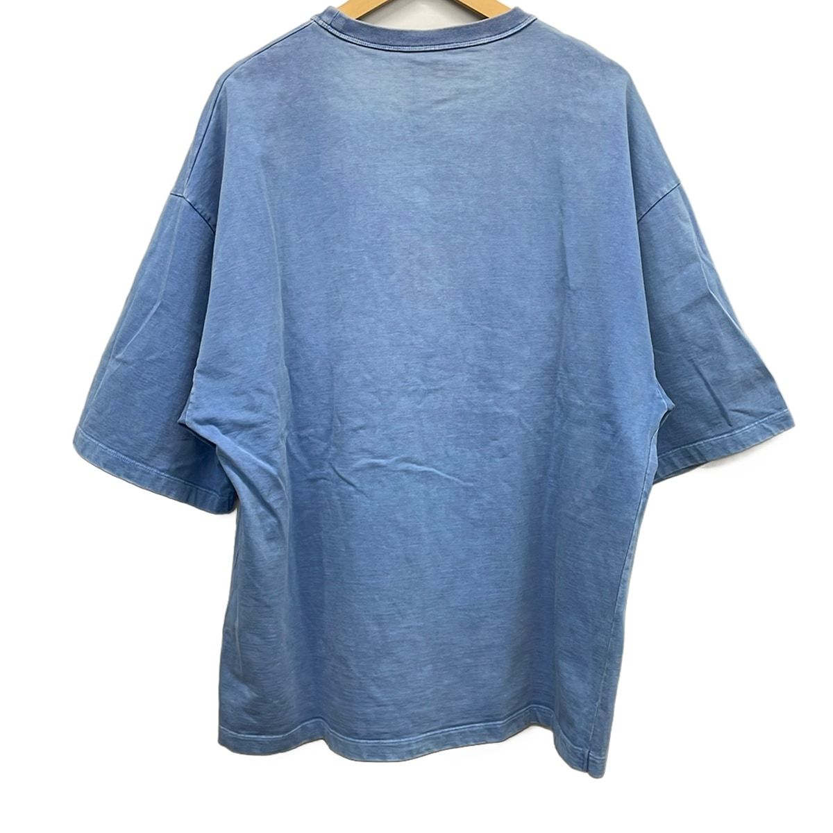 Louis Vuitton Short Sleeve T-Shirt Gda Blue Silver Crew Neck Oversize Washed M — view 2