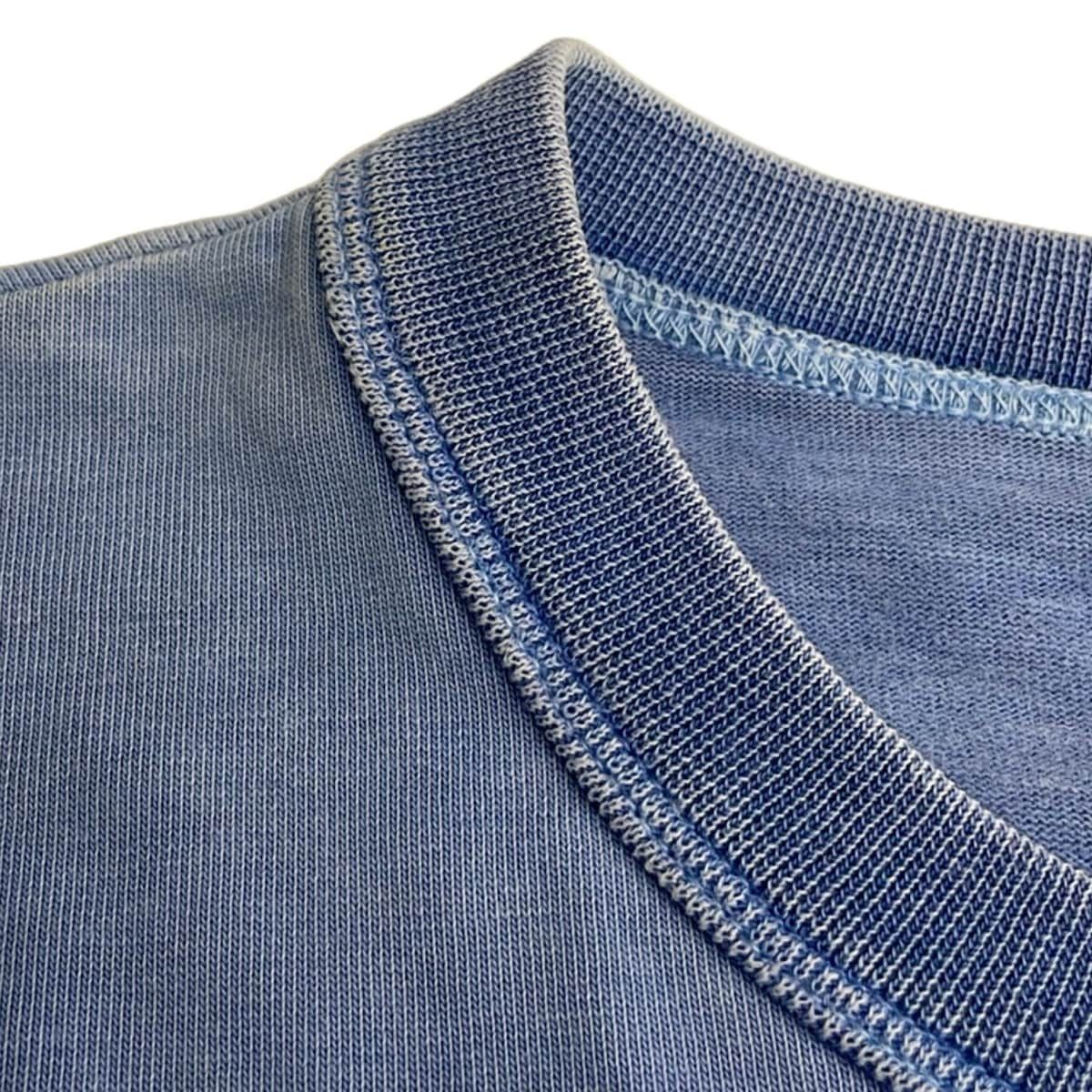 Louis Vuitton Short Sleeve T-Shirt Gda Blue Silver Crew Neck Oversize Washed M — view 6