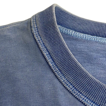 Louis Vuitton Short Sleeve T-Shirt Gda Blue Silver Crew Neck Oversize Washed M — view 6