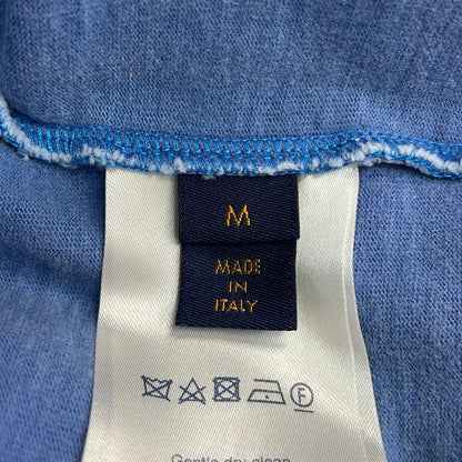 Louis Vuitton Short Sleeve T-Shirt Gda Blue Silver Crew Neck Oversize Washed M — view 4