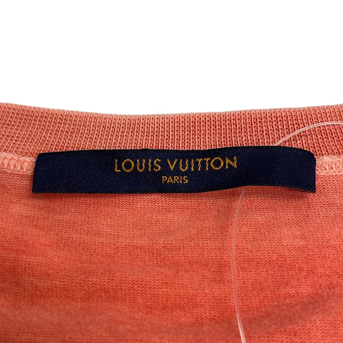 Louis Vuitton Short Sleeve T-Shirt Gda Pink Silver Crew Neck Oversize Washed M — view 3