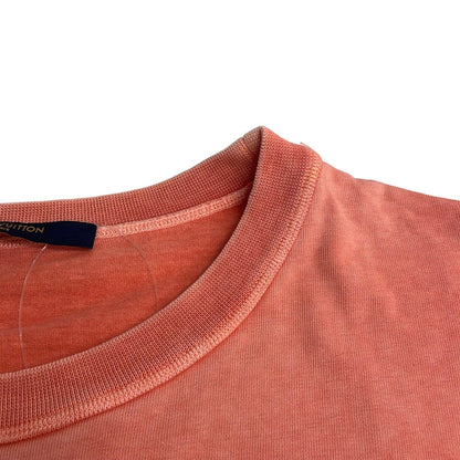 Louis Vuitton Short Sleeve T-Shirt Gda Pink Silver Crew Neck Oversize Washed M — view 6