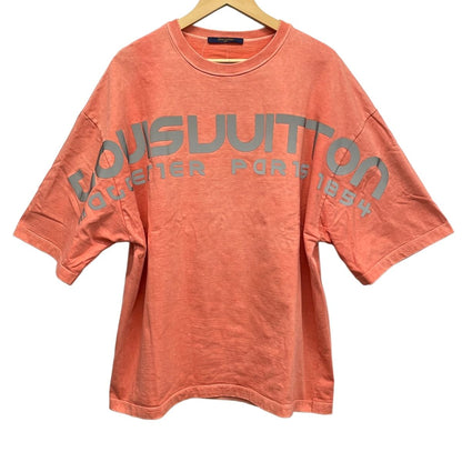 Louis Vuitton Short Sleeve T-Shirt Gda Pink Silver Crew Neck Oversize Washed M