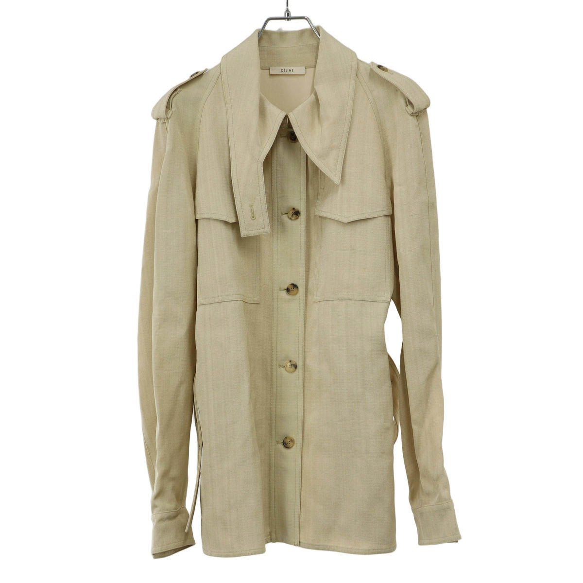 Celine by Phoebe Philo Short Trench Jacket 2 Beige 40