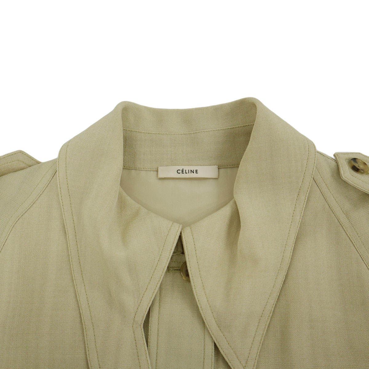 Celine by Phoebe Philo Short Trench Jacket 2 Beige 40 — view 3